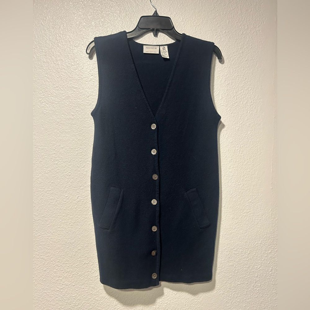 100% Wool sweater vest dress